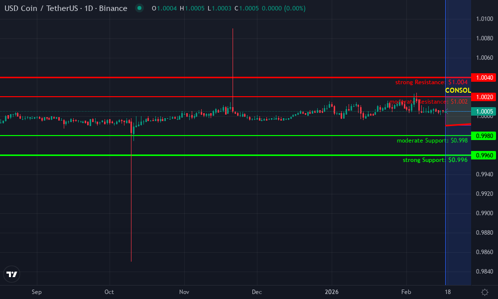 USD Coin Technical Chart by Market Analyst